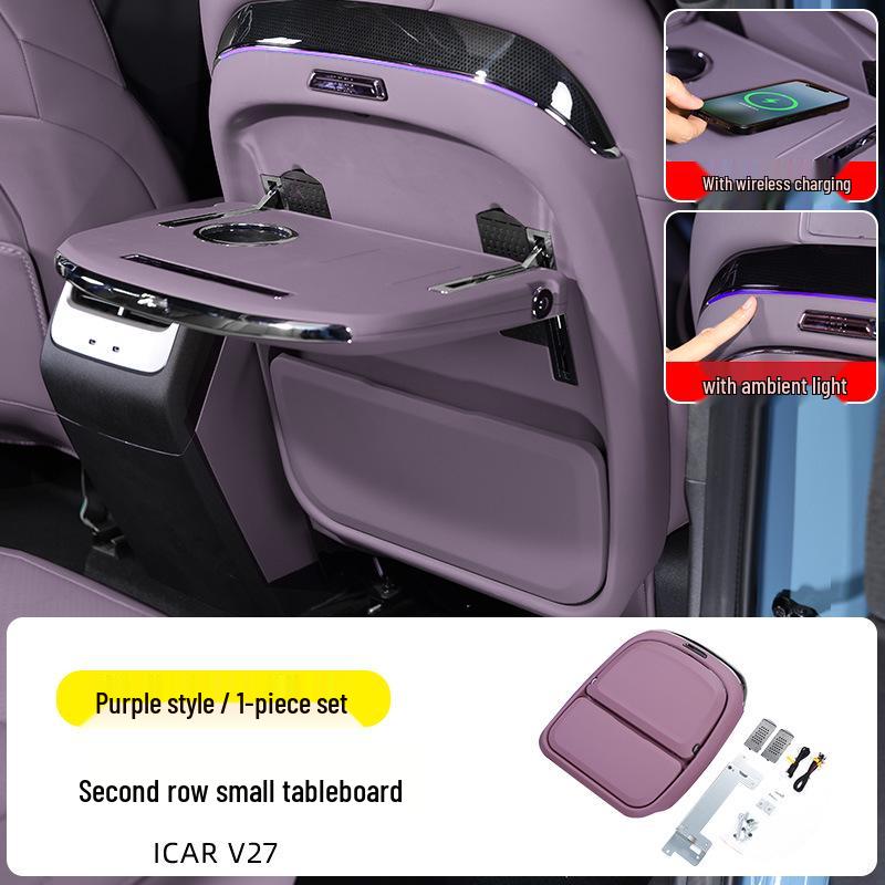 Chery iCAR V27 Rear Seat Tray & Wireless Charger
