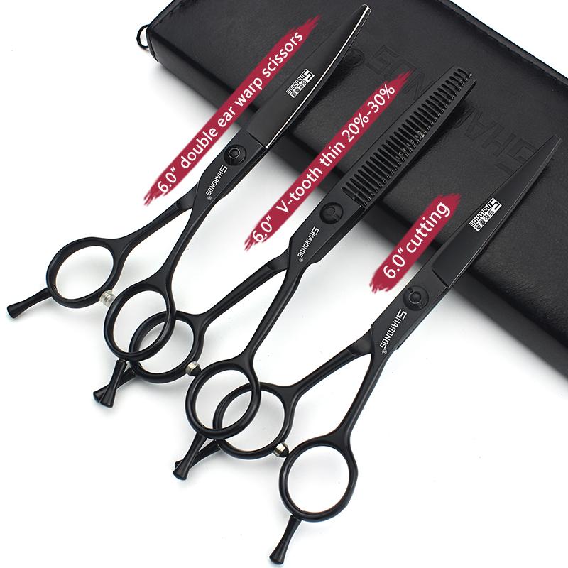 5/6/6.5/7/7.5 Inch Professional Hairdressing Scissors Japan 440C Hairdreser Scissors Barber Shears Set Cutting Thinning Haircut