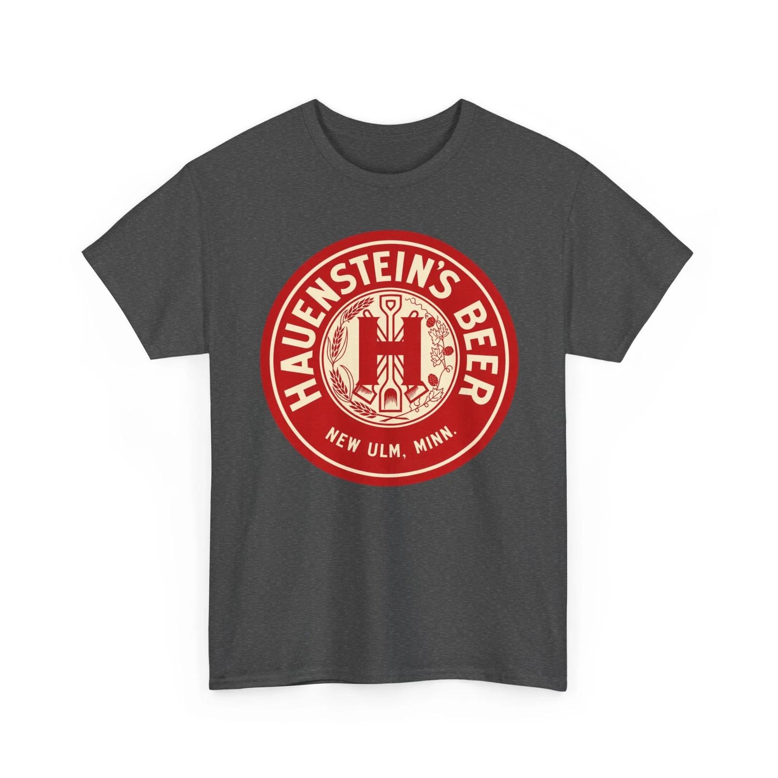 Hauenstein s Beer New Ulm Minnesota Crest Logo Retro Breweriana T-Sirt S