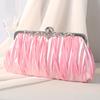 Fuchsia Color Female Evening Messenger Clutch Elegant Small Phone Money Shoulder Wedding Purse Chain Lady Girls Party Bag Wallet