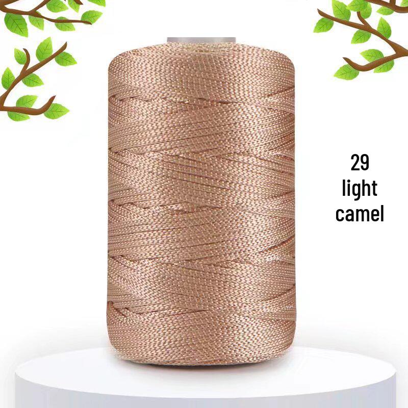 125g Ice Silk Linen Yarn for Knitting: Medium-Thick, Light, and Glossy for Hats, Bags, Cushions, and Crochet Projects.
