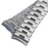 Solid Stainless Steel Watch Strap for Panerai Luminor PAM441 PAM111 Series 22mm 24mm Arc Interface Solid Metal Silver Watchbands