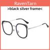 Modern Square Blue Light Blocking Glasses Frame For Men And Women With Pc Lenses