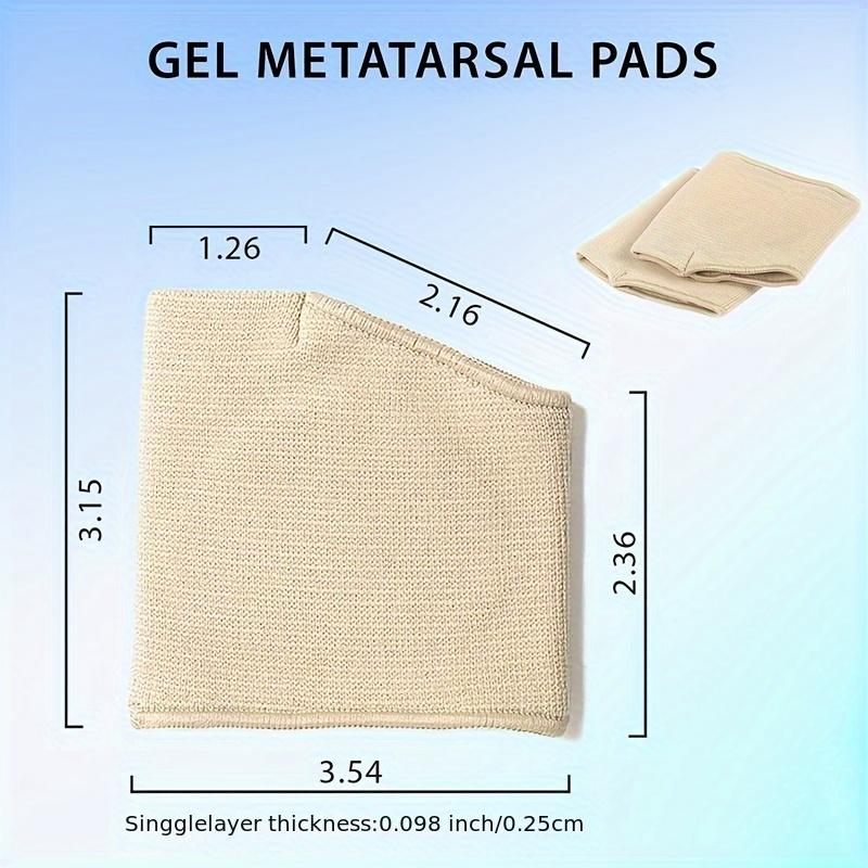 Mittelfußpolster zur Linderung von Fußschmerzen – 1 Paar weiche Gelpolsterbezüge für Damen und Herren – bequeme, waschbare Fußstützsocken