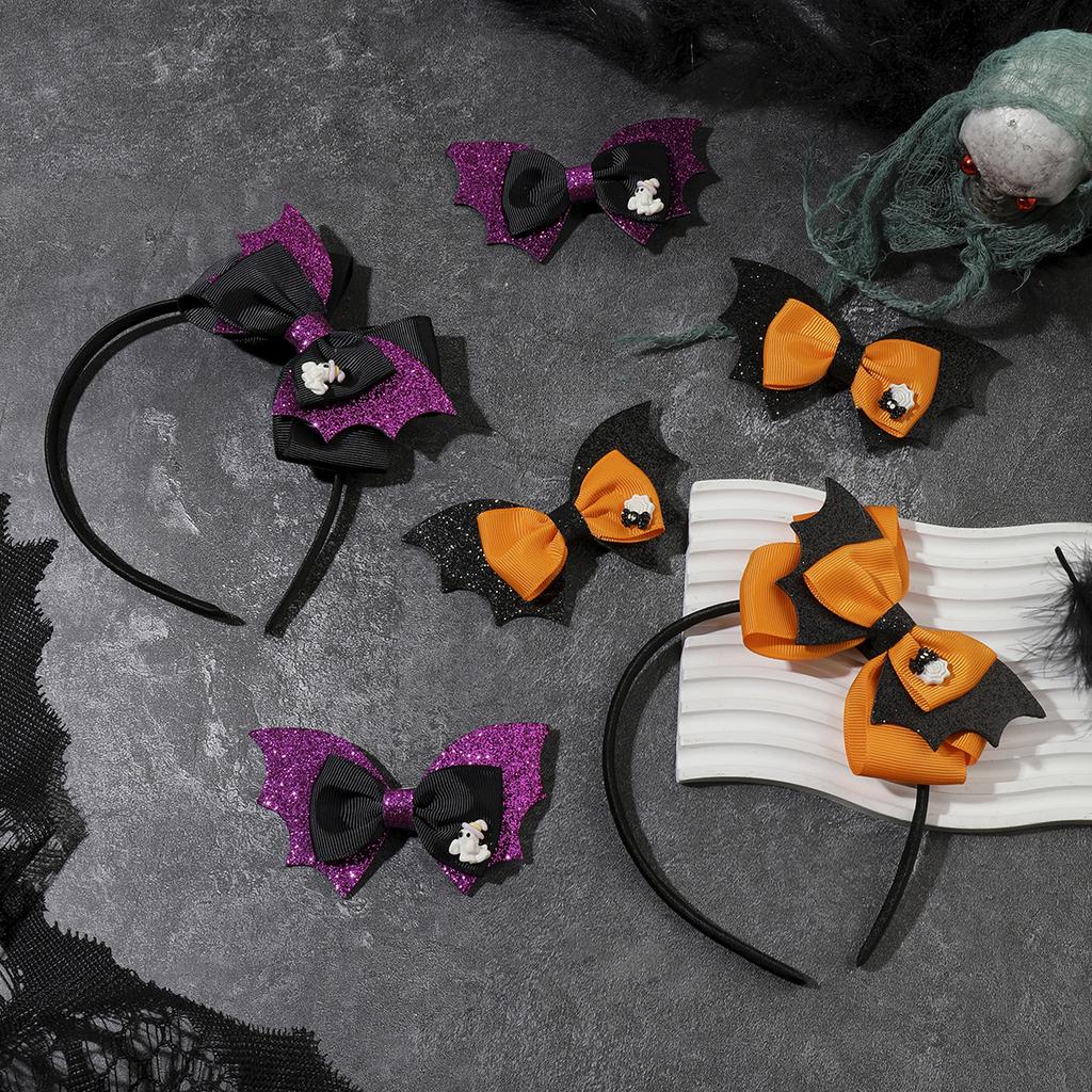 3 STÜCKE Neue Niedliche Halloween Cartoon Schleife Lieblich Mädchen Haarband Haarnadeln Kinder Kopfschmuck Haarklammer Haarspangen Haaraccessoires Geschenk