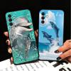 Ocean Cute Dolphin Soft Phone Case for Samsung A17 A37 A57 A16 A26 A36 A56 A15 A25 A35 A55 A14 A24 A34 A54 A13 A23 A33 A53 A52 A