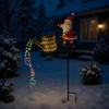 Outside Christmas Lights Santa Claus LED Watering Can LED Lights Retro Solar Christmas Decorations for Holiday Winter Party