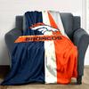 Denver Broncos Logo Print Flannel Blanket High Quality Warm Comfortable Cover for All Seasons Perfect for Gifts Home Decor