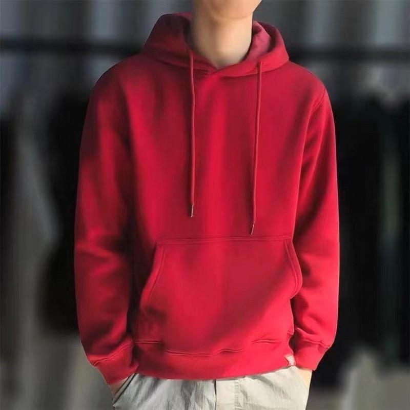 Felpa con cappuccio oversize da uomo Vestibilità ampia Pullover in cotone Streetwear casual
