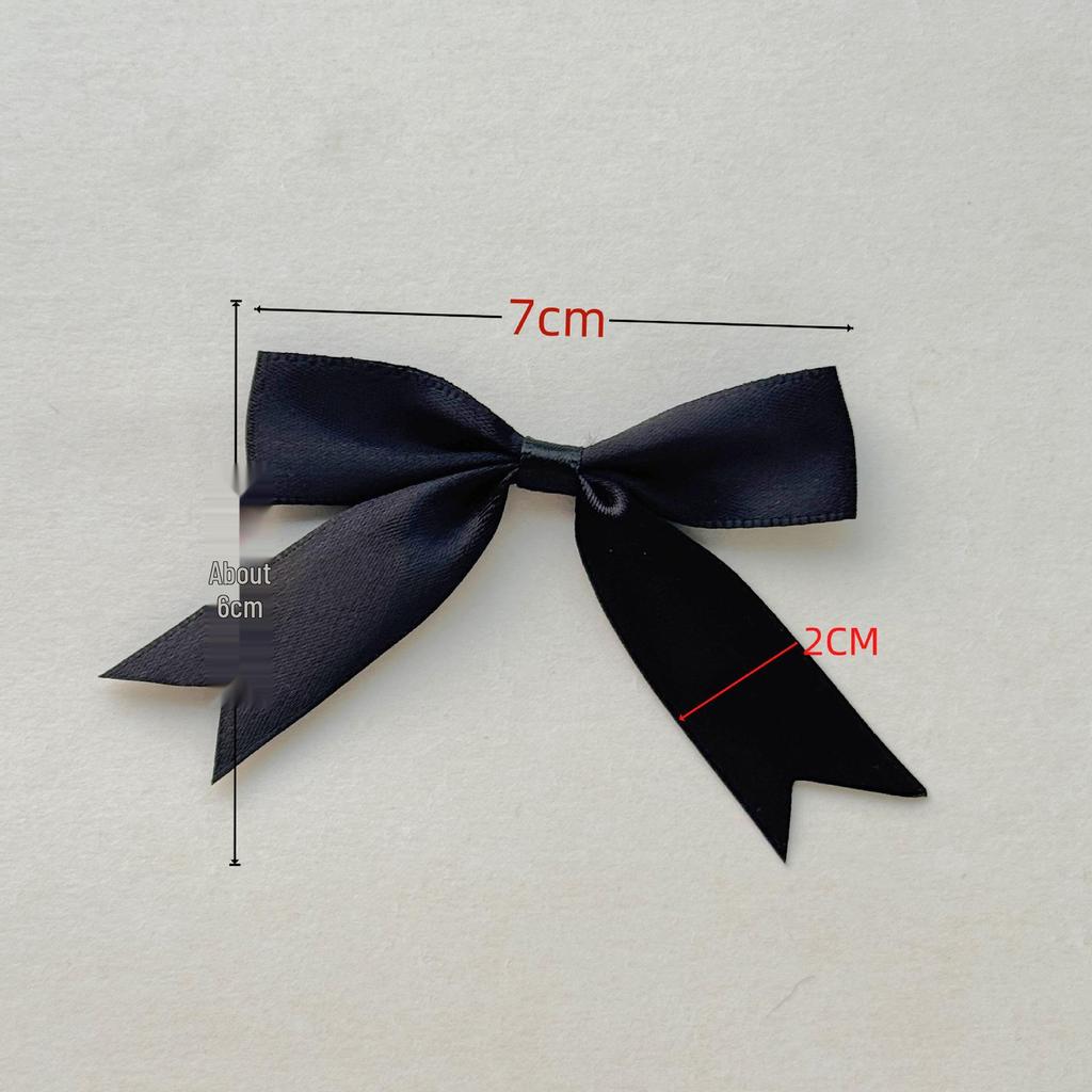 Double-Layer 8-Minute Polyester Swallowtail Ribbon Waist Bow and Headdress Accessory