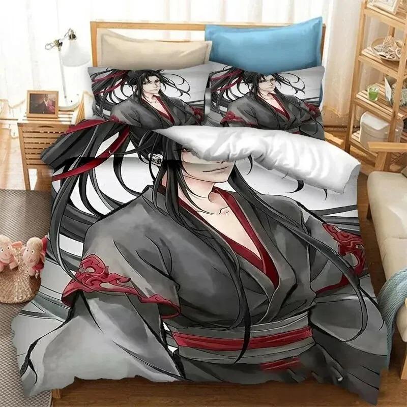 3d Grandmaster of Demonic Cultivation Mo Dao Zu Shi Bedding Set Boys Girls Twin Queen Size Duvet Cover Pillowcase Bed Kids Adult