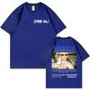 Singer Cris Mj Double Sided Print Tshirt Men Women Clothing Fashion Hip Hop Tshirts Summer Casual Loose Short Sleeve T Shirt