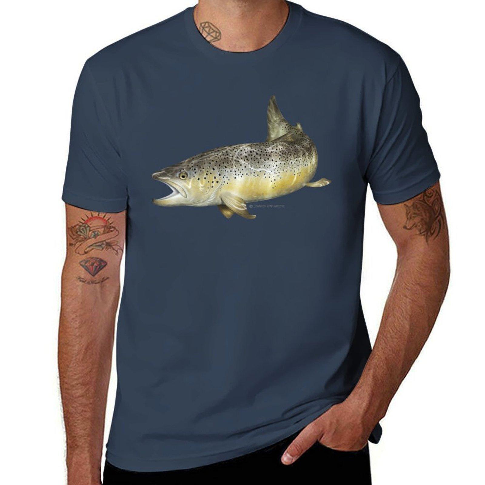Brown Trout TShirt Holiday Vacation Tee Shirt S