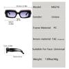 New Fashion Sunglasses Men And Women Large Frame Square Sunglasses Cool Trendy Color Glasses Frame