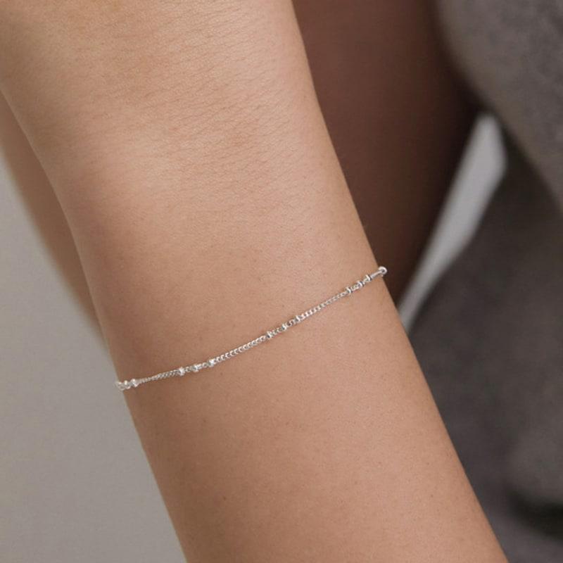 Tatiana (925 Silver) Triple Ball Chain Bracelet BR1801