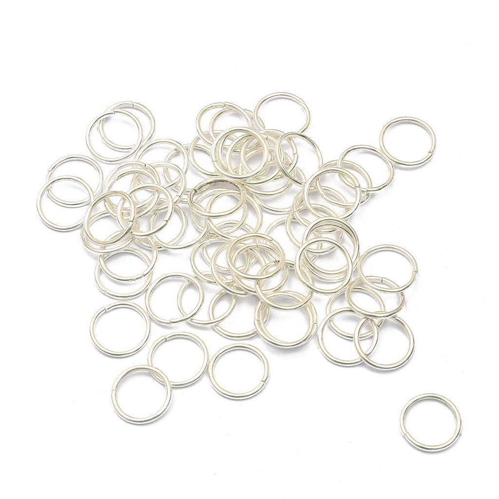 Single Loop Open Jump Rings for DIY Bracelets, Necklaces, and Earrings - Jewelry Making Accessories, Metal C and O Rings.