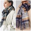 Used Domestic official tag attachedJohnstons rare color stole new House Check 100% cashmere