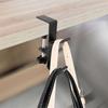 Aluminium Alloy Clamp-On Desk Mount Bag Holder Hook Headphone Hanger Rack for Table Desk Under Counter