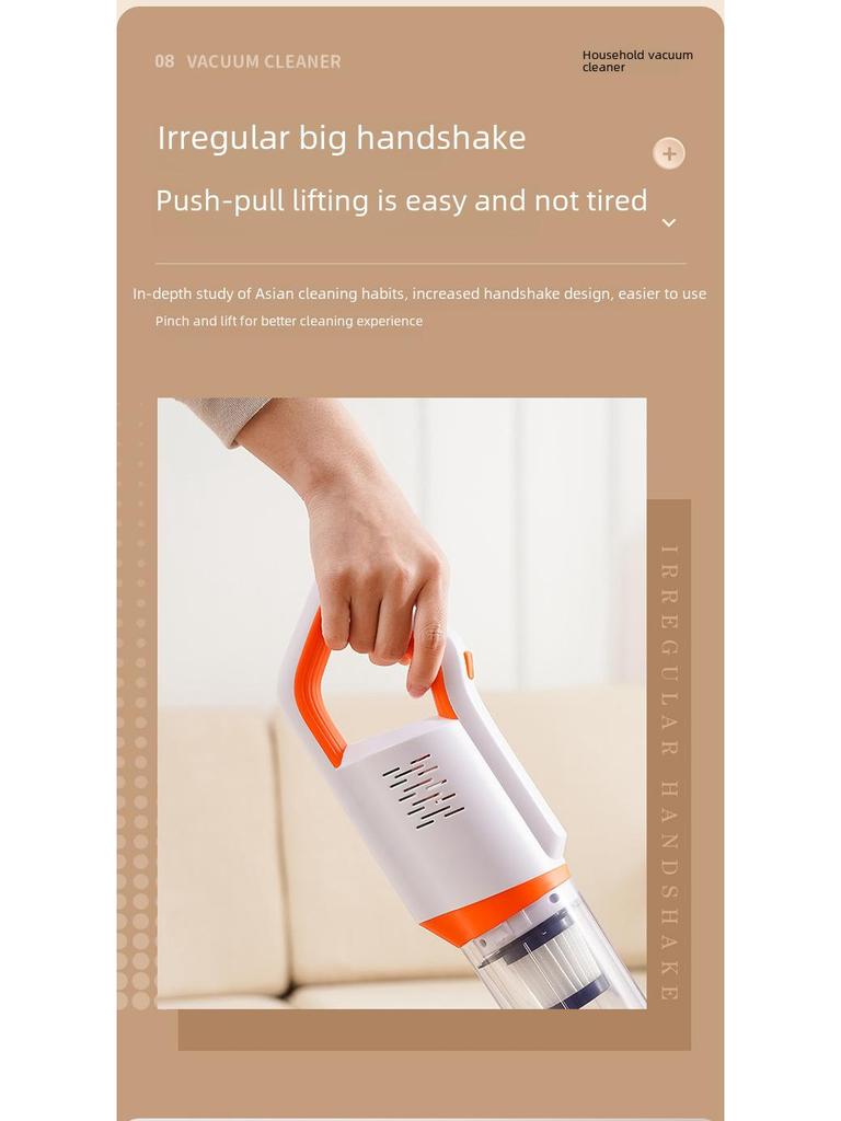 Aspirator de mână fără fir Eco Bear: Aspirație puternică pentru casă și mașină, umed/uscat, măturător și mop cu două scopuri.