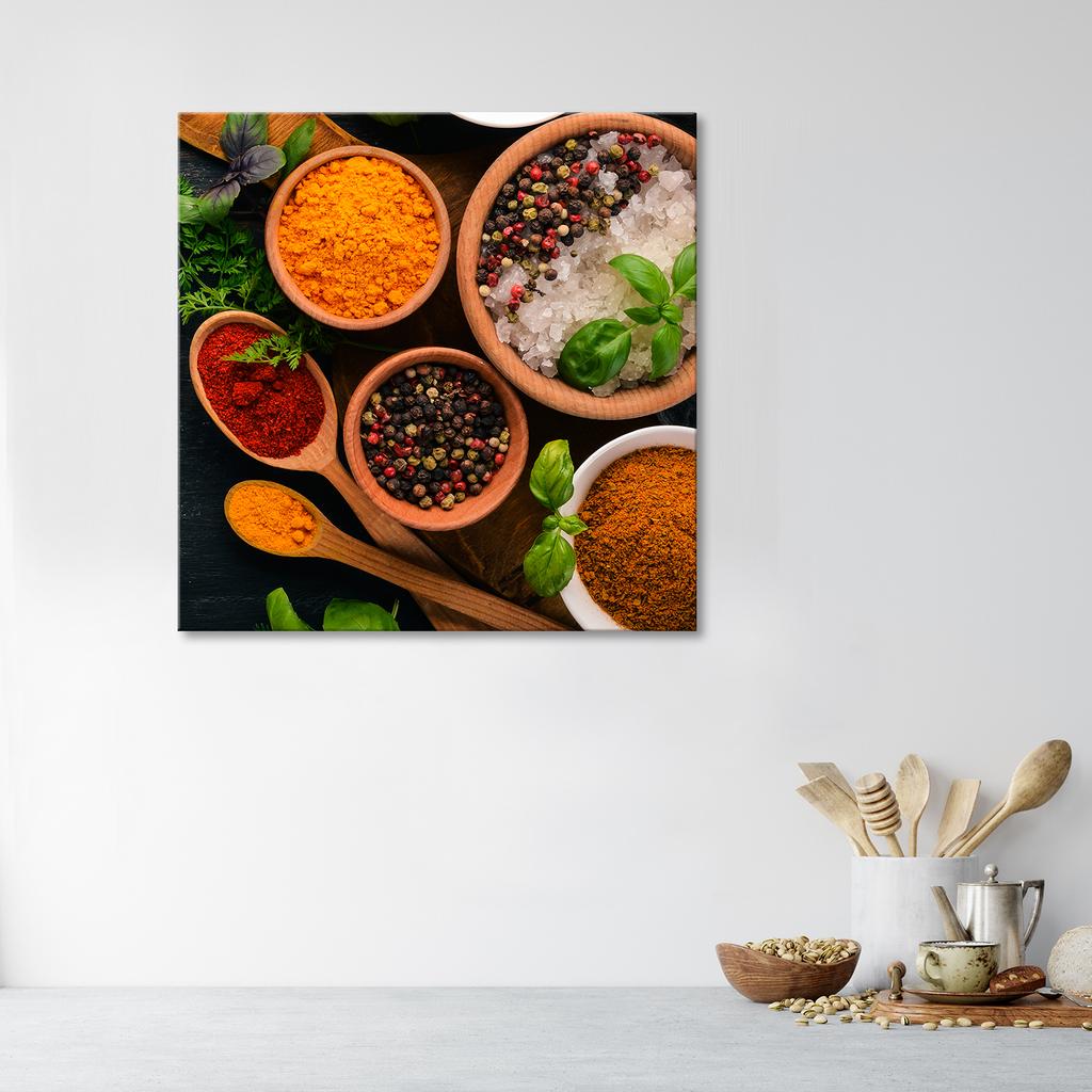 Canvas Print Kitchen Spices