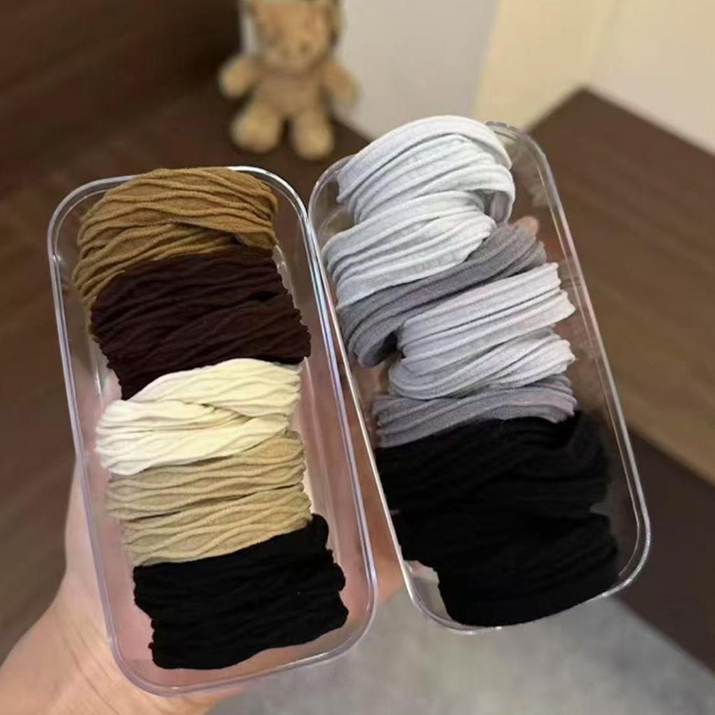 High Elasticity Hair Scrunchies For Women And Kids Soft Anti-Slip Hair Ties For Ponytails Buns Multiple Colors1/2/3 boxes