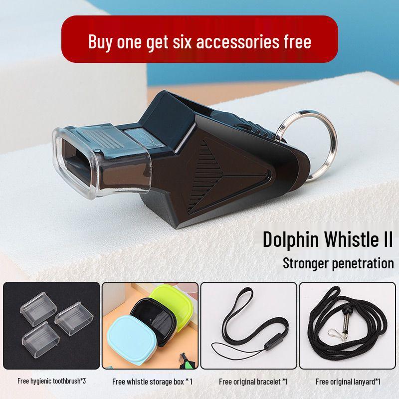 Dolphin Outdoor Sports Coach Whistle for Basketball, Volleyball, Football, Military & Referee Training