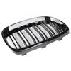 Front Bumper Kidney Grill for BMW E92 E93 M3 2006 2007 2008 2009 Gloss Black Dual Line Grille Car Styling Racing Grilles