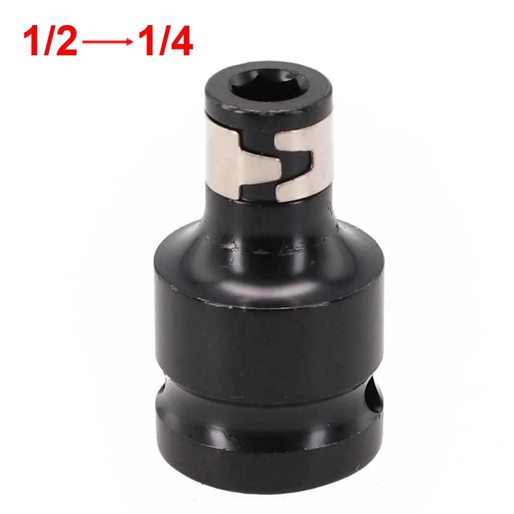 8 Types 1pc Impact Socket Adapter 1/2 To 1/4 1/4 3/8 Square Nut Quick Wrench Ratchet Adapter Converter Hexagon Socket Tool Parts