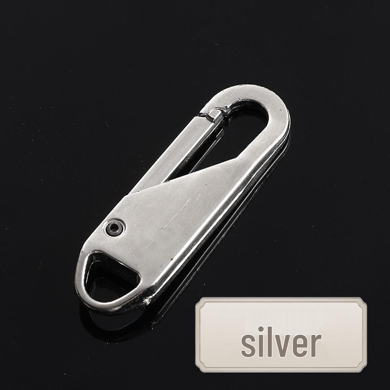 Tool-Free Removable Alloy Zipper Pull Tab for Bags, Backpacks, Jackets, and Clothes