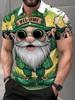 Men'S Novelty Polo Shirt Featuring a Leprechaun Design for St. Patrick'S Day, Available In Various Sizes for Casual Celebration Wear
