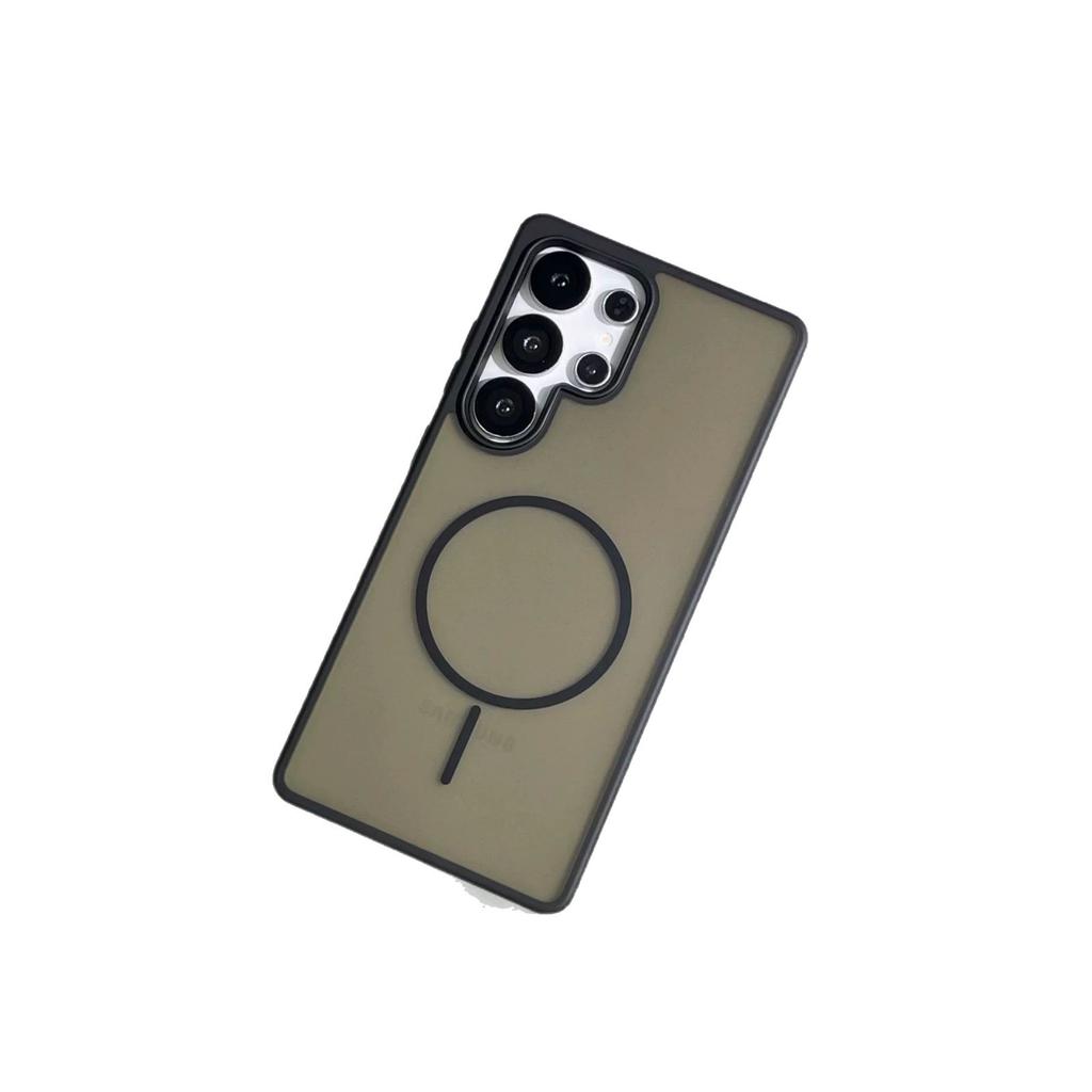 Applicable to Samsung S25Ultra skin matte magnetic mobile phone case S24 simple and ultra-thin all-inclusive anti-drop PC case S23