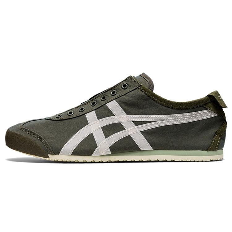 New Onitsuka Tiger Mexico 66 Slip On Olive Green White 1183B603-301