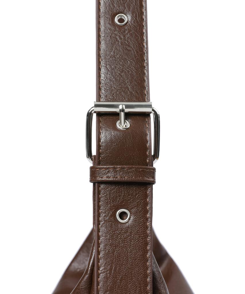 Mucent Port Double Wrinkle Leather Shoulder Bag Unisex (2 Colors)