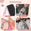 Slipper Shape Silicone Keychain Cap Accessories Portable Durable Holder Keychain Compatible For Lipgloss Storage And Balm Cap