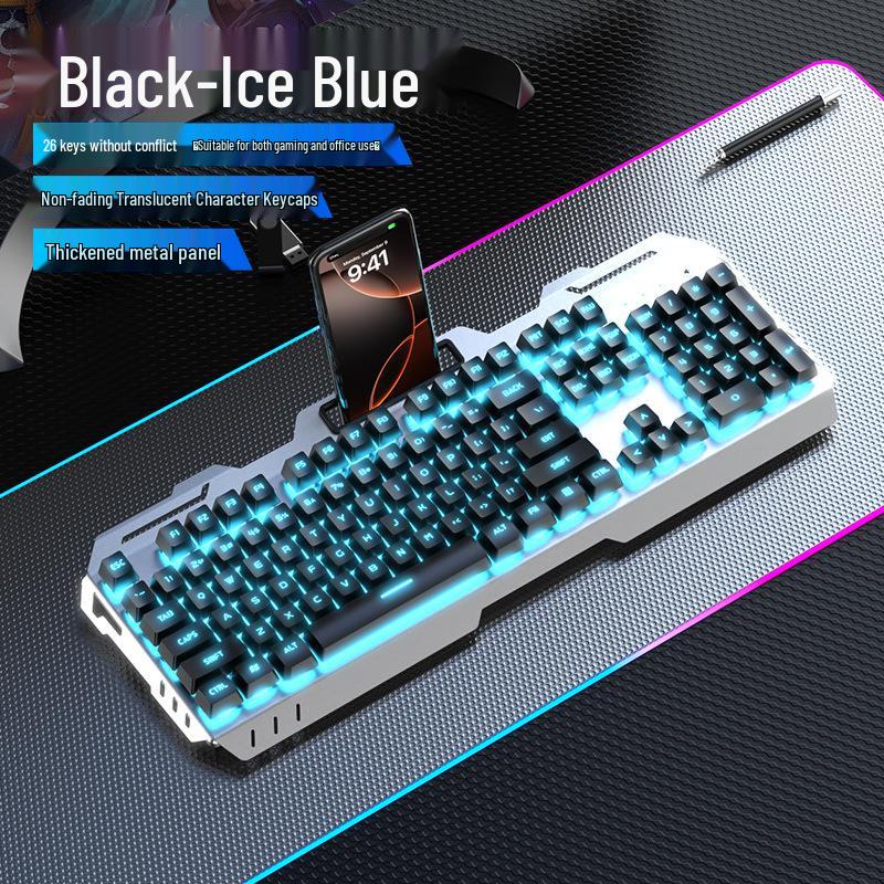 GX810 Wired Gaming Set: Mechanical Feel Keyboard, Mouse & Luminous Headset for Esports and Office.