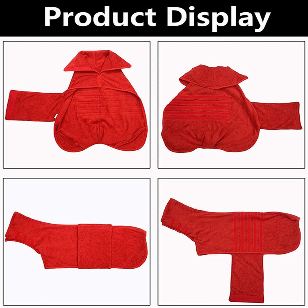 NEW Pet Bathrobe Dog Bath Towel Super Absorbent Fast Drying Fiber Bath Towel