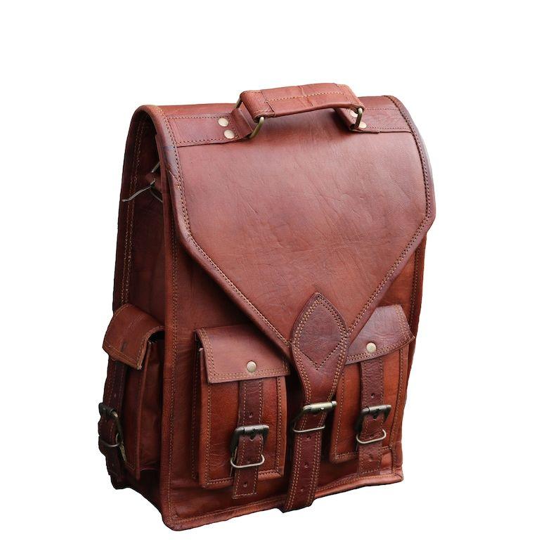 Персонализированный кожаный рюкзак — фото 3