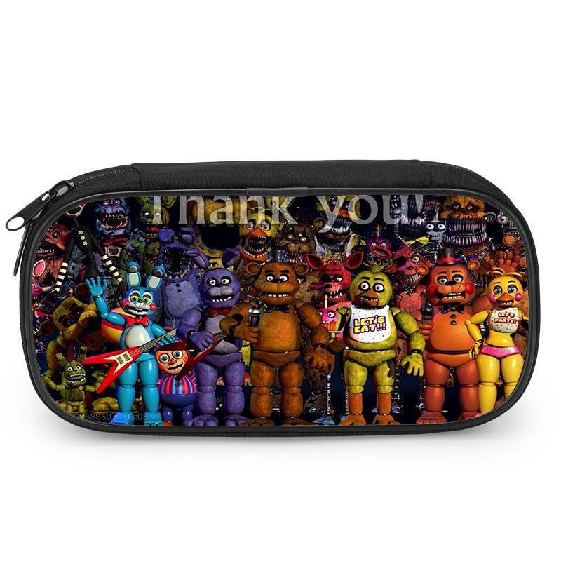 Five Nights At Freddys Pencil Case Kids Stationery Box Pen Storage Bag Boy Gift