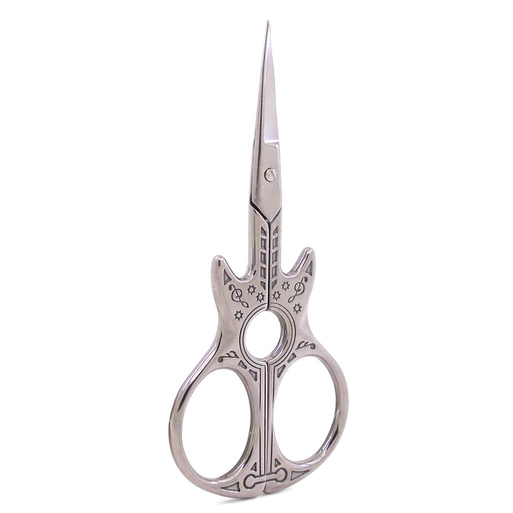 Guitar-Shaped Stainless Steel Tailor Scissors for Nail Art Sewing Embroidery Craft Crossstitch DIY Tools