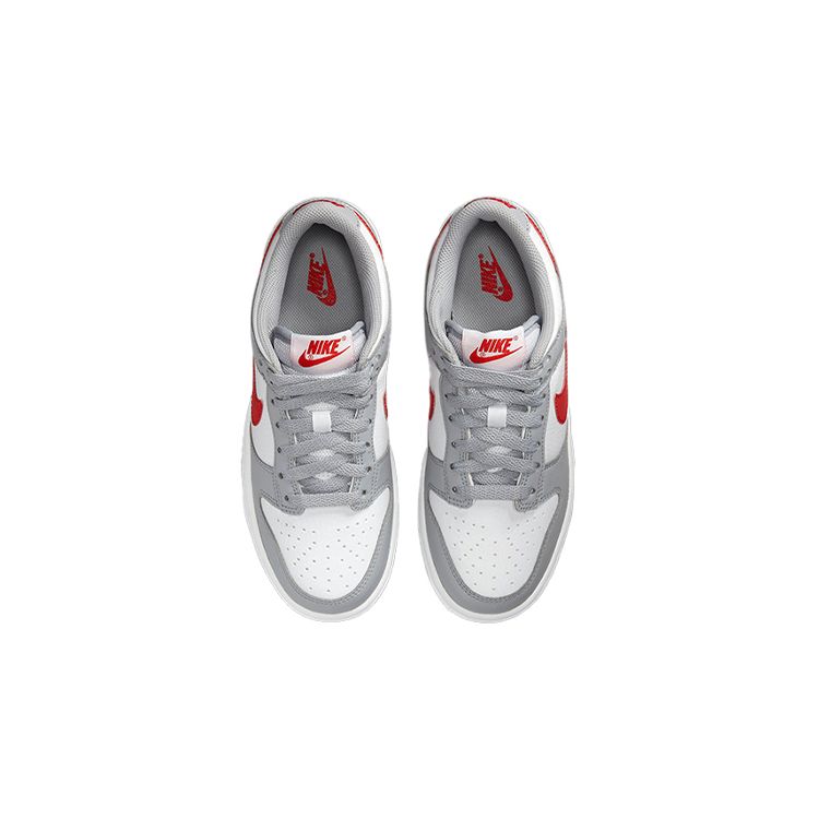 Nike Dunk Low GS Grey Red Kids Sneakers White DV7149-001
