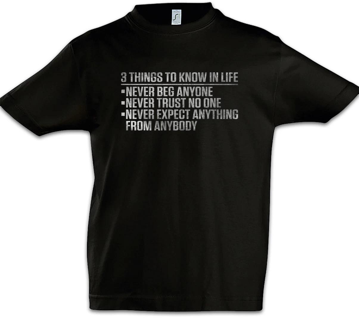 3 Things To Know In Life Kids Boys T-Shirt Scarface Tony Movie Quote Fun Montana 150