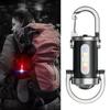 Powerful COB LED Flashlight Keychain USB Rechargeable Hanging Portable Flashlight Waterproof Keyring Camping Walking Pocket Lamp