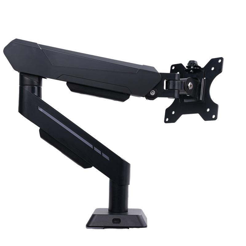 Rotating Mechanical Monitor Stand with Adjustable Arm for Secondary Display