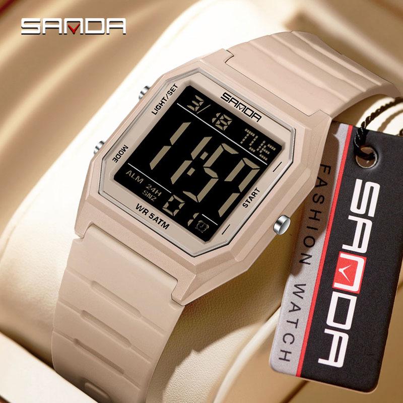 Sanda Waterproof Multifunctional Digital Watch for Students