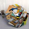 Donald Duck Taking a Rest Durable Cartoon Folding Umbrella, Portable 3-Fold Compact Umbrella for Men and Women, Suitable for Travel or Daily