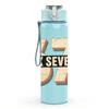 1PC Retro Six Seven Number Badge 750ml Color Plastic Sports Water Bottle Leakproof Flip Straw Lid Suitable for Sports Office Home Use