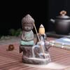 Creative Incense Burner Smoke Waterfall The Little Monk Small Buddha Incense Burner Holder Censer Home Table Decorations Crafts