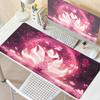 Rosa Fuchs Mauspade Anime Mythischer Stil Mauspade Natürlicher Gummi Gaming Tischunterlage Erweitert Rutschfest Büro Computer Maus Schreibtischunterlage