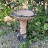 Garden Birds Feeder Resin Statue Outdoor Patio Yard Lawn Free Standing Fairy