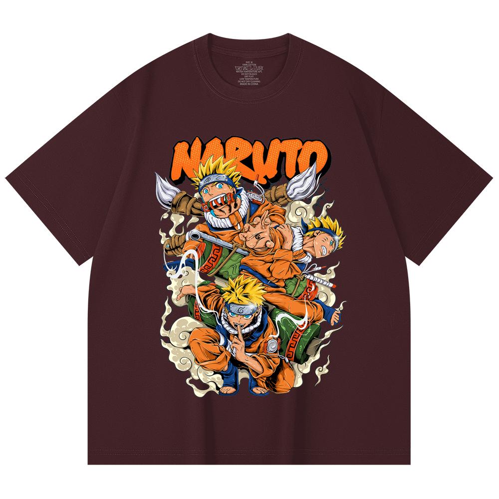 

230 Gsm 100% Cotton Naruto V18 Print Unisex Heavy Cotton T Shirt 2XL